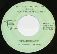 Rev. Malcolm Simmons – Inflation Blues (Vinyl, 7")