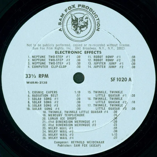 Reynold Weidenaar – Electronic Effects