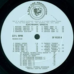 Reynold Weidenaar – Electronic Effects (Vinyl, LP)