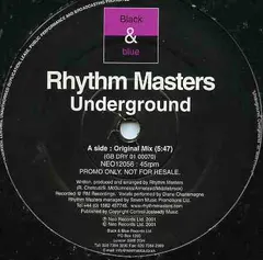 Rhythm Masters – Underground (Vinyl, 12")