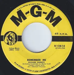 Richard Barrett (5) – Remember Me (Vinyl, 7")