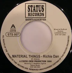Richie Dan – Material Things (Vinyl, 7")