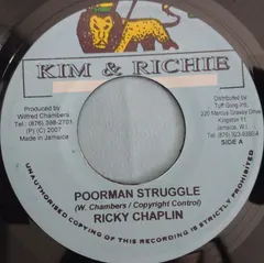 Ricky Chaplin – Poorman Struggle (Vinyl, 7")