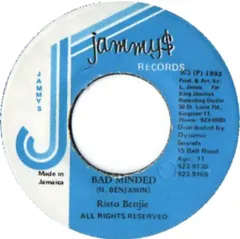Risto Benji – Bad Minded (Vinyl, 7")