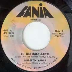 Roberto Yanes – El Ultimo Acto / La Forma (Vinyl, 7")