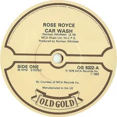 Rose Royce Old Gold – Car Wash (Vinyl, 7")