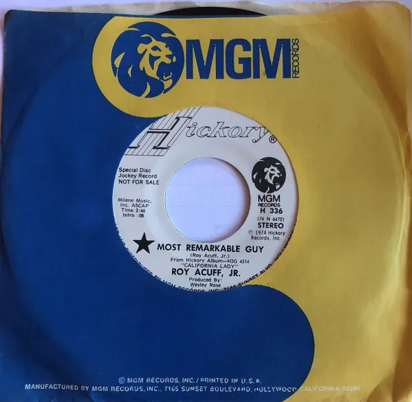Roy Acuff, Jr.* – Most Remarkable Guy