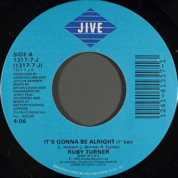 Ruby Turner – It's Gonna Be Alright