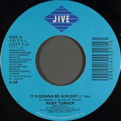 Ruby Turner – It's Gonna Be Alright (Vinyl, 7")