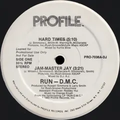 Run-D.M.C.* – Hard Times / Jam-Master Jay (Vinyl, 12")