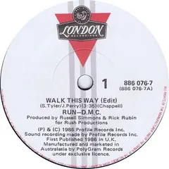 Run-D.M.C.* – Walk This Way (Vinyl, 7")