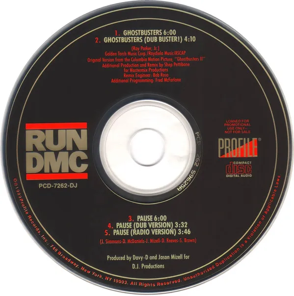Run DMC* – Ghostbusters