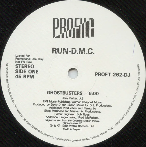Run-DMC – Ghostbusters / Pause