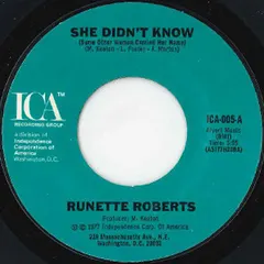 Runette Roberts – She Didn't Know (Vinyl, 7")