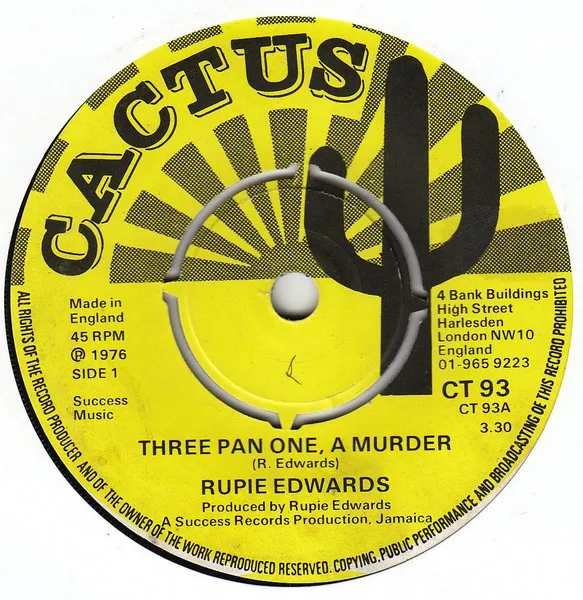 Rupie Edwards – Three Pan One, A Murder