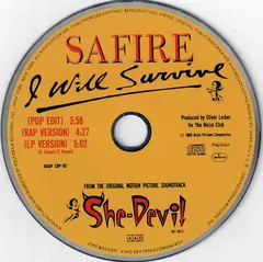 Safire – I Will Survive (CD, Single)