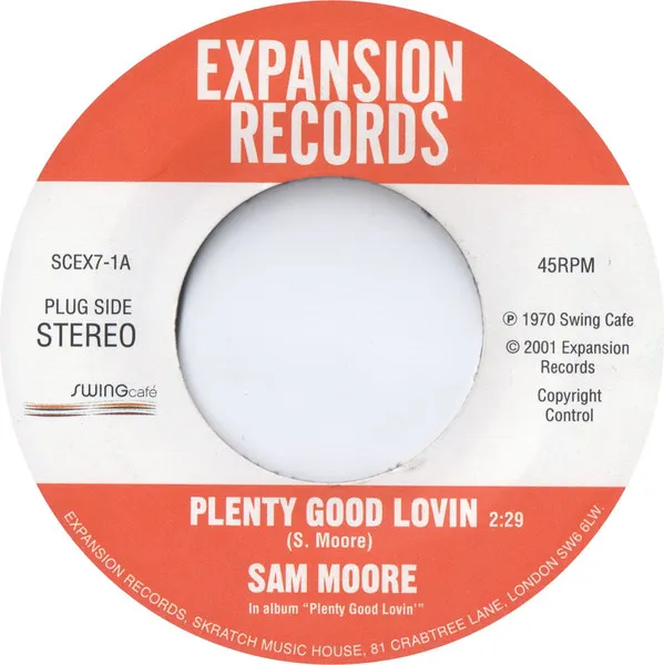 Sam Moore – Plenty Good Lovin'