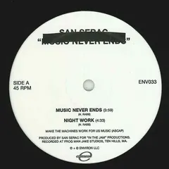 San Serac – Music Never Ends (Vinyl, 12")