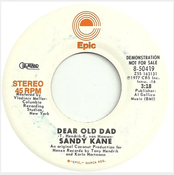 Sandy Kane – Dear Old Dad