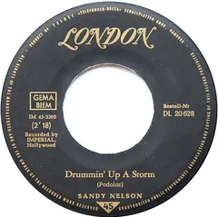 Sandy Nelson – Drummin' Up A Storm / Drum Stomp (Vinyl, 7")