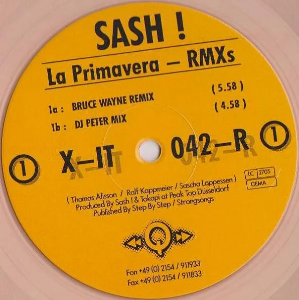 Sash! – La Primavera (Remixes)