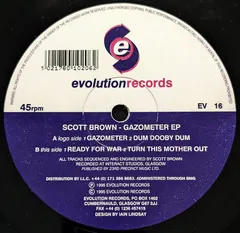 Scott Brown – Gazometer EP (Vinyl, 12")