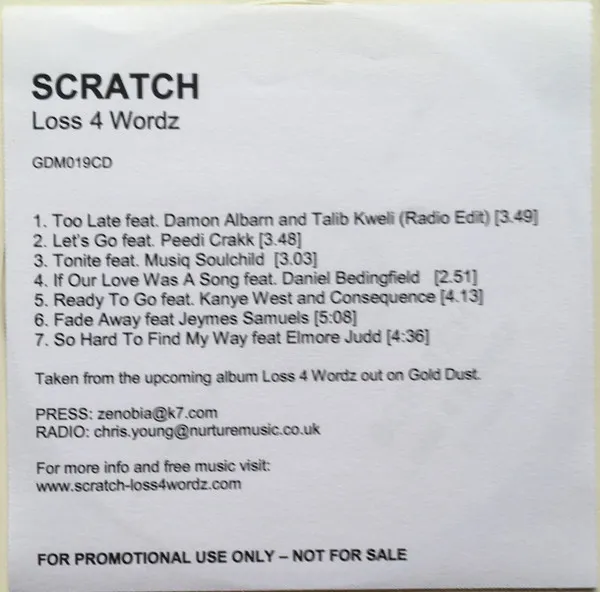 Scratch – Loss 4 Wordz