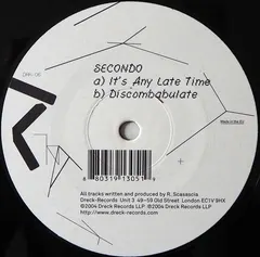 Secondo – It's Any Late Time (Vinyl, 12")