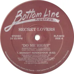 Secret Lovers – Do Me Right (Vinyl, 12")