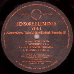 Sensory Elements – Vol 1 (Vinyl, 12")