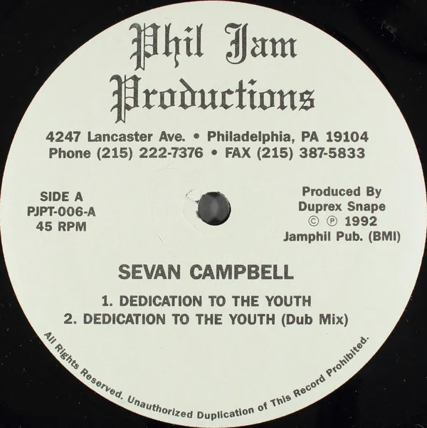 Sevan Campbell – Dedication To The Youth