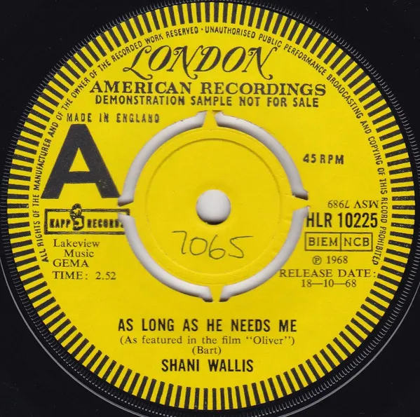 Shani Wallis – As Long As He Needs Me