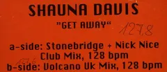 Shauna Davis – Get Away (Vinyl, 12")