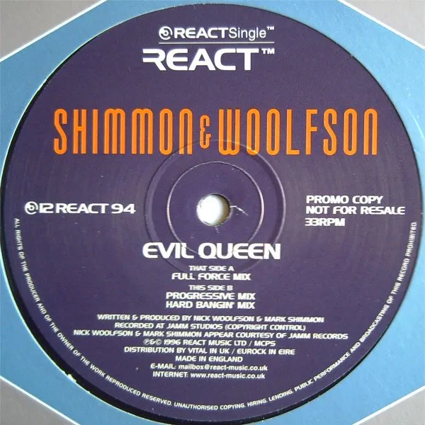 Shimmon & Woolfson – Evil Queen