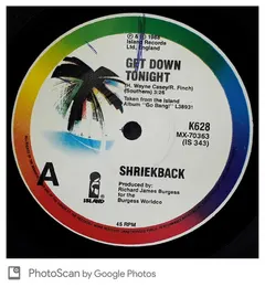 Shriekback – Get Down Tonight (Vinyl, 12")