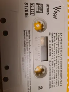Sidney Bechet – La Cassette D'Or De Sidney Bechet - Vol. 2 (Cassette, Compilation)
