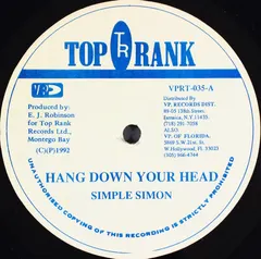 Simple Simon / Ninja Ford – Hang Down Your Head / Move (Vinyl, 12")