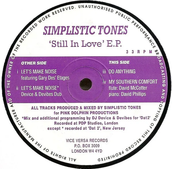 Simplistic Tones – Still In Love E.P.