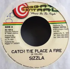 Sizzla – Catch The Place A Fire (Vinyl, 7")