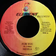 Sizzla 5th Element Records – For You (Vinyl, 7")