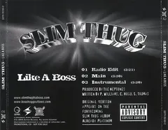 Slim Thug – Like A Boss (CD, Single)