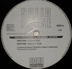 Solid Posse Bozz – Unity Rap (Vinyl, 12")