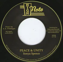 Sonya Spence – Peace & Unity (Vinyl, 7")