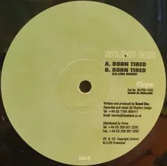 Sound Box – Born Tired (Vinyl, 12")