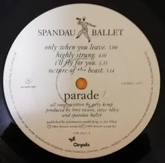 Spandau Ballet Reformation – Parade (Vinyl, LP)