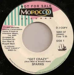 Sparks – Get Crazy (Vinyl, 7")
