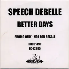 Speech Debelle – Better Days (CD, Single)