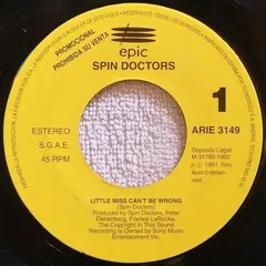 Spin Doctors – Little Miss Can't Be Wrong (Vinyl, 7")