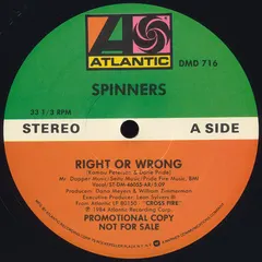 Spinners – Right Or Wrong (Vinyl, 12")