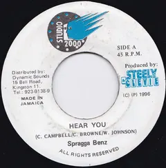 Spragga Benz – Hear You (Vinyl, 7")